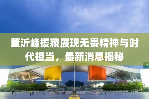 董沂峰援藏展現(xiàn)無(wú)畏精神與時(shí)代擔(dān)當(dāng)，最新消息揭秘