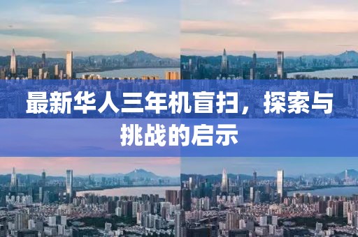 最新華人三年機盲掃，探索與挑戰的啟示