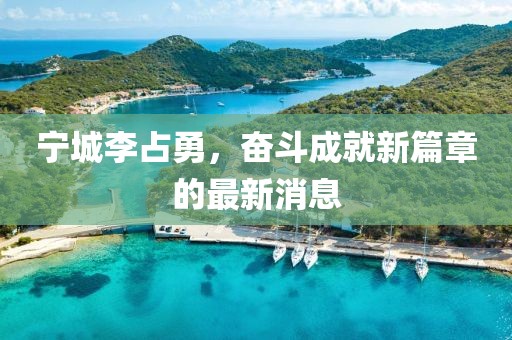 寧城李占勇，奮斗成就新篇章的最新消息