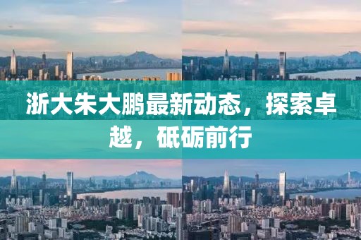 浙大朱大鵬最新動態，探索卓越，砥礪前行