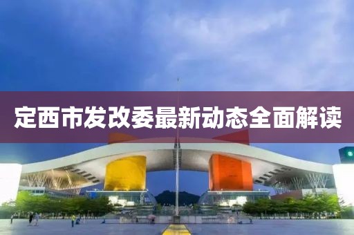 定西市發改委最新動態全面解讀