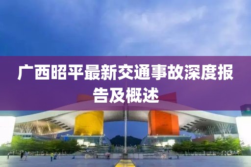 廣西昭平最新交通事故深度報告及概述