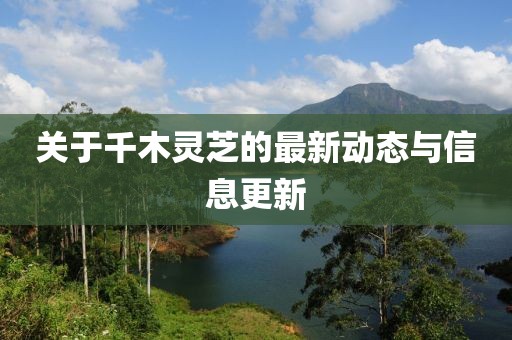 關(guān)于千木靈芝的最新動(dòng)態(tài)與信息更新