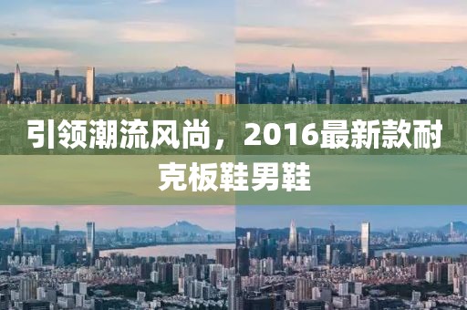 引領潮流風尚，2016最新款耐克板鞋男鞋