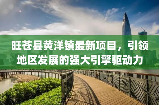 旺蒼縣黃洋鎮(zhèn)最新項(xiàng)目，引領(lǐng)地區(qū)發(fā)展的強(qiáng)大引擎驅(qū)動(dòng)力