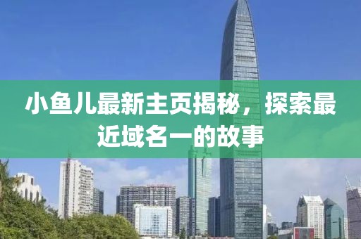 小魚兒最新主頁揭秘，探索最近域名一的故事