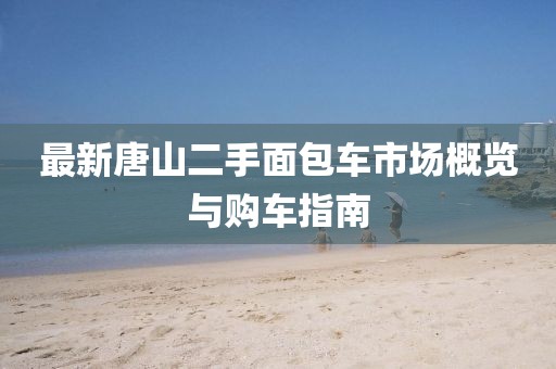 最新唐山二手面包車市場概覽與購車指南