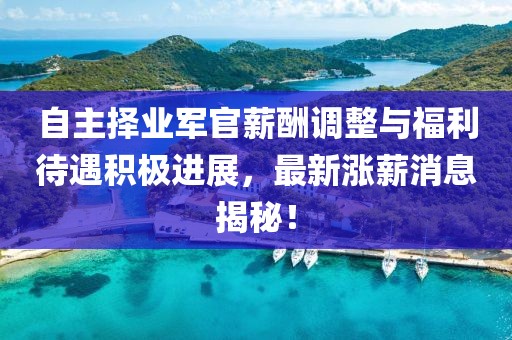 自主擇業軍官薪酬調整與福利待遇積極進展，最新漲薪消息揭秘！