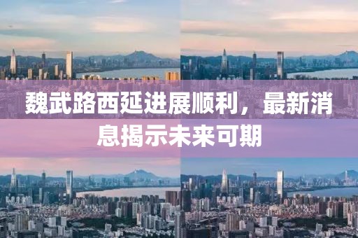 魏武路西延進展順利，最新消息揭示未來可期