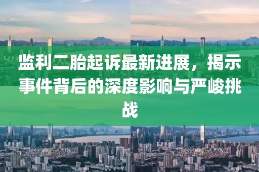 監利二胎起訴最新進展，揭示事件背后的深度影響與嚴峻挑戰