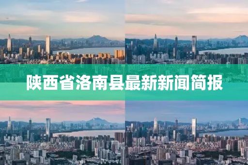 陜西省洛南縣最新新聞簡報(bào)