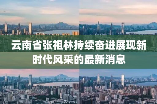 云南省張祖林持續奮進展現新時代風采的最新消息