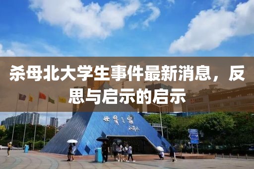 殺母北大學生事件最新消息，反思與啟示的啟示