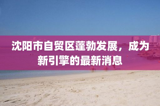 沈陽(yáng)市自貿(mào)區(qū)蓬勃發(fā)展，成為新引擎的最新消息