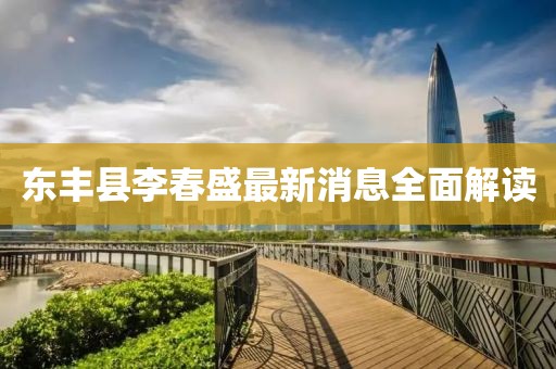 東豐縣李春盛最新消息全面解讀
