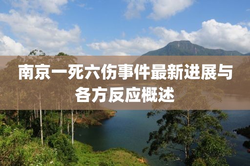南京一死六傷事件最新進(jìn)展與各方反應(yīng)概述