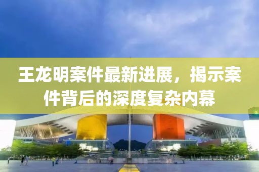 王龍明案件最新進展，揭示案件背后的深度復雜內幕