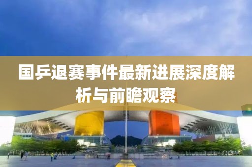 國乒退賽事件最新進展深度解析與前瞻觀察