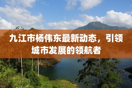 九江市楊偉東最新動(dòng)態(tài)，引領(lǐng)城市發(fā)展的領(lǐng)航者