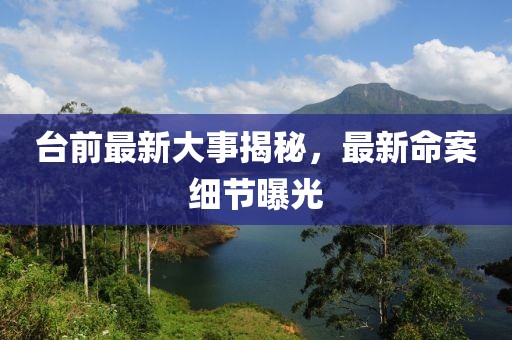 臺前最新大事揭秘，最新命案細節曝光