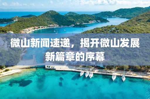 微山新聞速遞，揭開微山發展新篇章的序幕