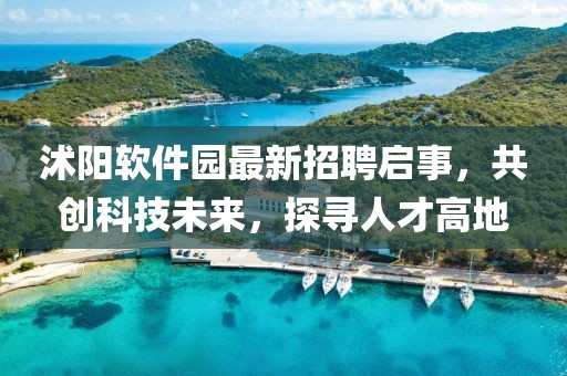 沭陽軟件園最新招聘啟事，共創(chuàng)科技未來，探尋人才高地