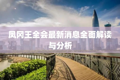 鳳岡王全會最新消息全面解讀與分析