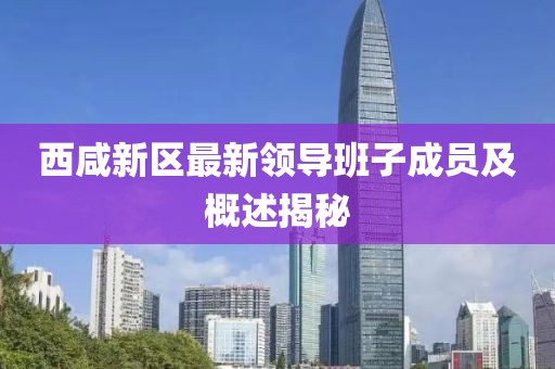 西咸新區最新領導班子成員及概述揭秘