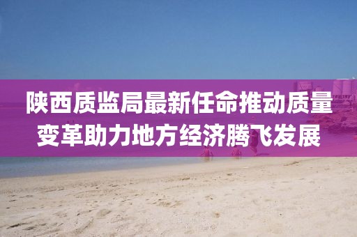 陜西質監局最新任命推動質量變革助力地方經濟騰飛發展