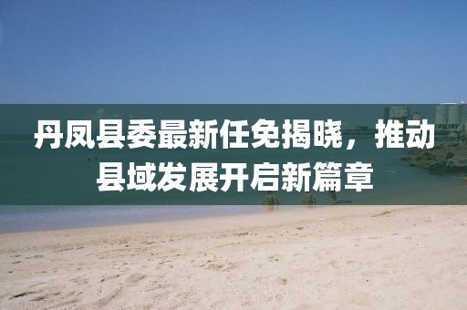 丹鳳縣委最新任免揭曉，推動縣域發(fā)展開啟新篇章