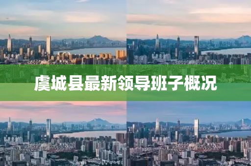 虞城縣最新領導班子概況