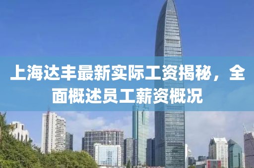 上海達豐最新實際工資揭秘，全面概述員工薪資概況