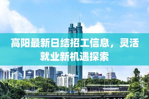 高陽最新日結(jié)招工信息，靈活就業(yè)新機遇探索